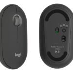 Logitech  M350s Slim Bluetooth Wireless Mouse -pebble Graphite