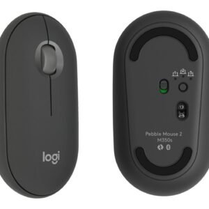 Logitech  M350s Slim Bluetooth Wireless Mouse -pebble Graphite