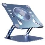 Adjustable cooling laptop stand with fan