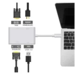 USB Type-C to VGA, DVI, HDMI & USB Adapter