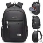 Biowang 15.6-inch Black Laptop Backpack