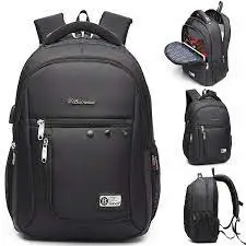 Biowang 15.6-inch Black Laptop Backpack