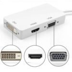 Mini DisplayPort to HDMI, DVI, VGA 3-in-1 Adapter
