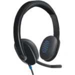 Logitech H540 USB-A Headset with Noise Cancelling Mic – Black