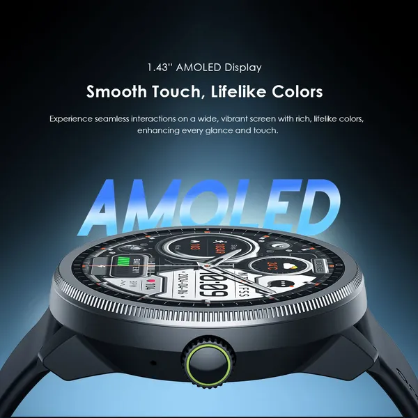 oraimo Watch 5R 1.43'' Amoled IP68 Smart Watch - Image 2