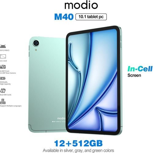 Modio M40 Tablet (12GB RAM, 512GB ROM) – 10.1-Inch - Image 3