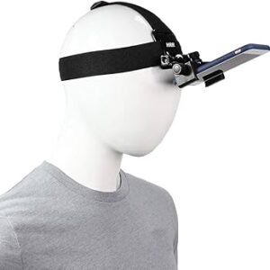Head strap phone holder